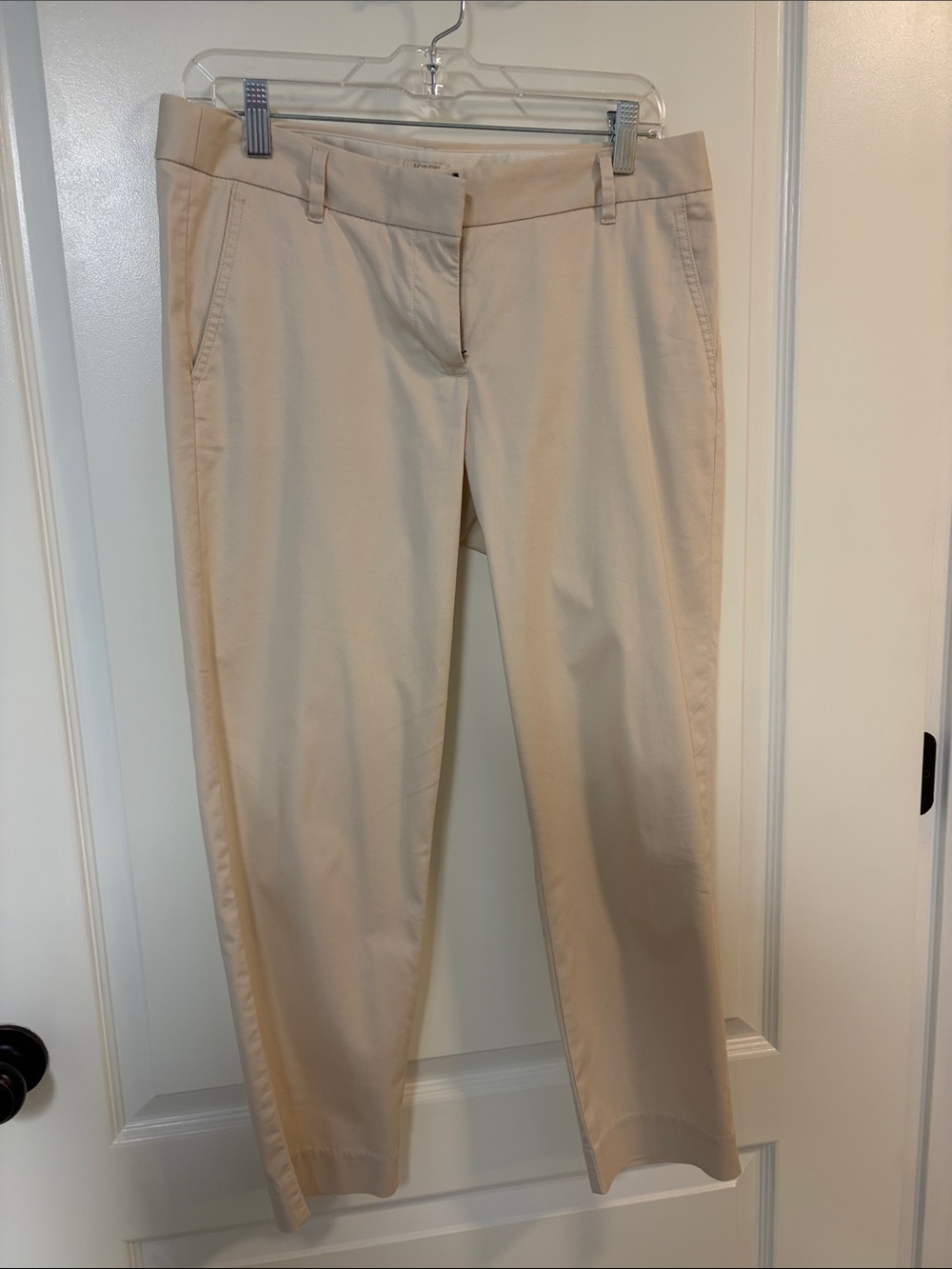 J. Crew Women's Cropped Beige Ankle Jeans